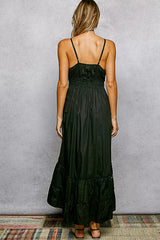 POL Embroidered Cotton Tiered Midi Cami Dress - product image 5