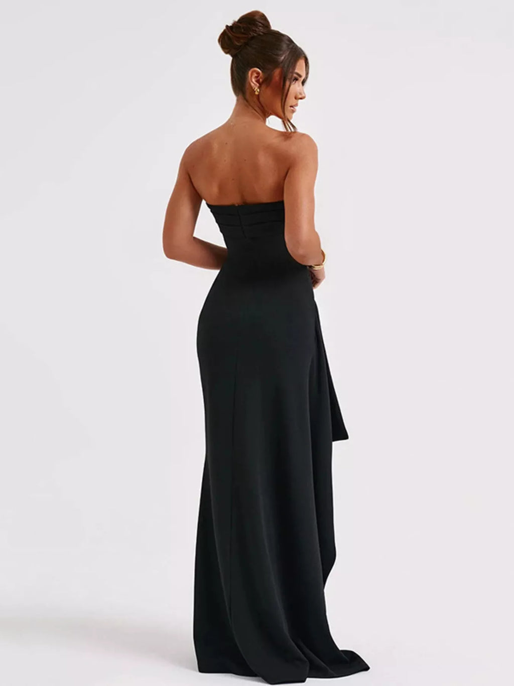 Strapless Maxi Dress with High Slit – alternate view 7