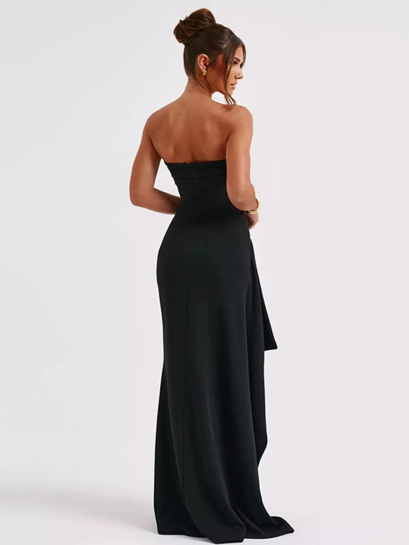 Strapless Maxi Dress with High Slit – alternate view 7