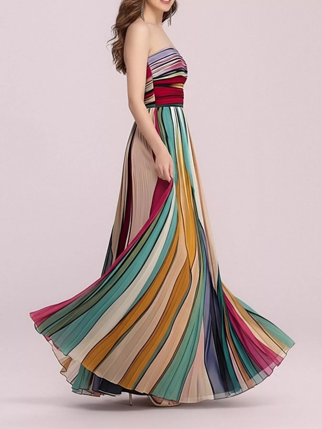 Tube maxi dress back view