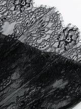 Lace maxi dress sheer detailing