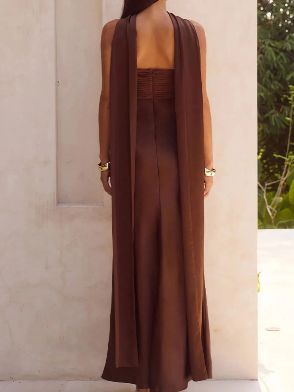 Strapless Tube Mermaid Maxi Dress with Slit - product image 5