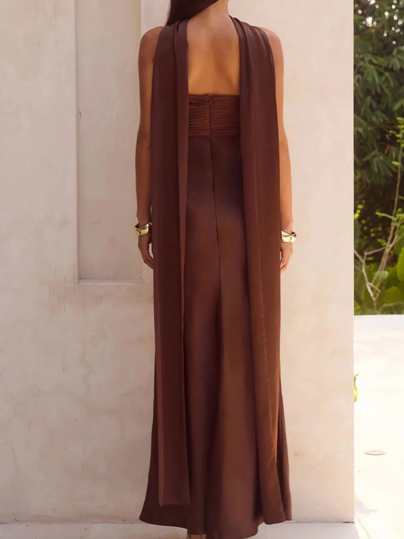 Strapless Tube Mermaid Maxi Dress with Slit - product image 5