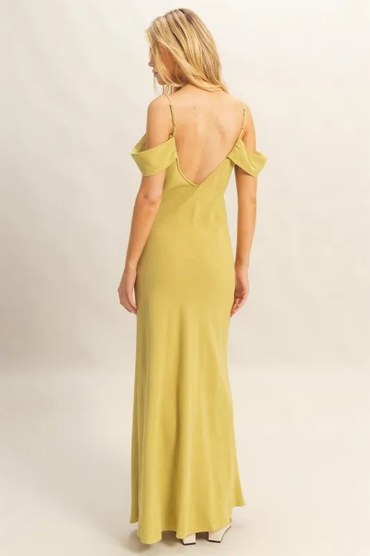 HYFVE asymmetrical cami maxi dress side view