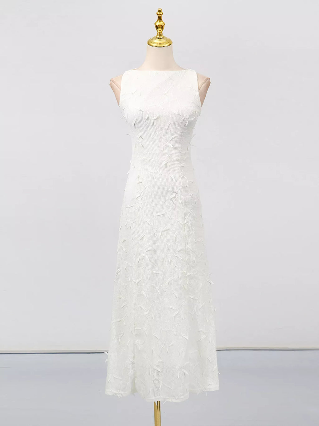 Lined floral wedding guest midi dress