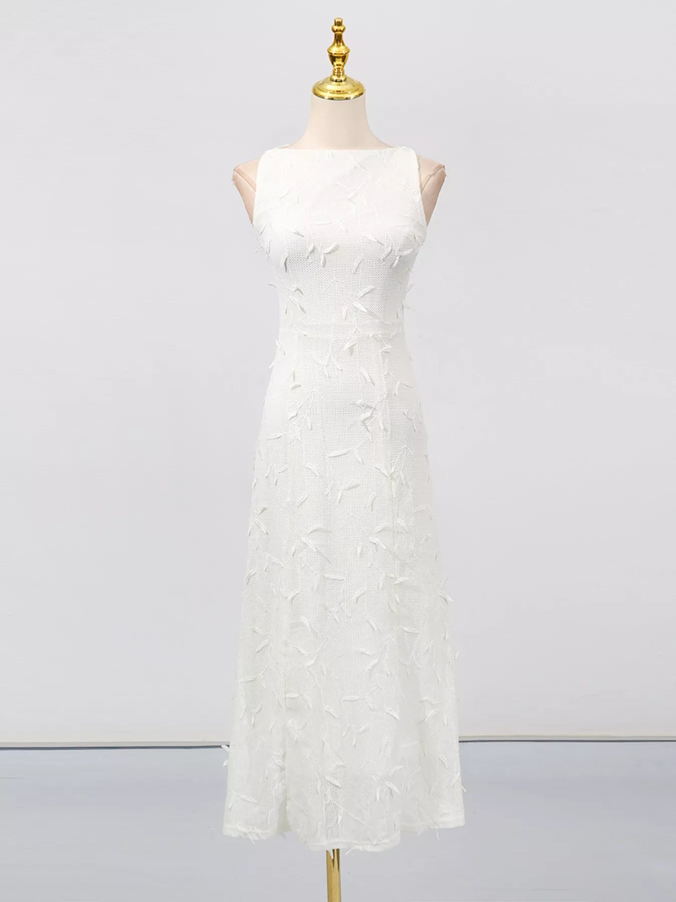 Lined floral wedding guest midi dress