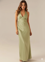 Halter Neck Wrap Maxi Dress with Tie Detail