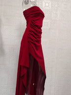 Strapless Maxi Dress with High Slit – alternate view 5