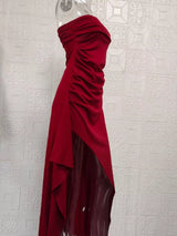 Strapless Maxi Dress with High Slit – alternate view 5
