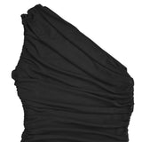 One-Shoulder Ruched Bodycon Slit Maxi Dress - product view 5